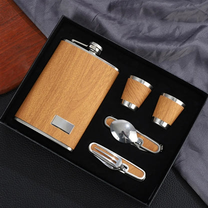 Portable Stainless Steel Flask Knife And Fork Gift Box