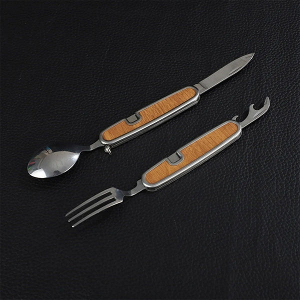 Portable Stainless Steel Flask Knife And Fork Gift Box
