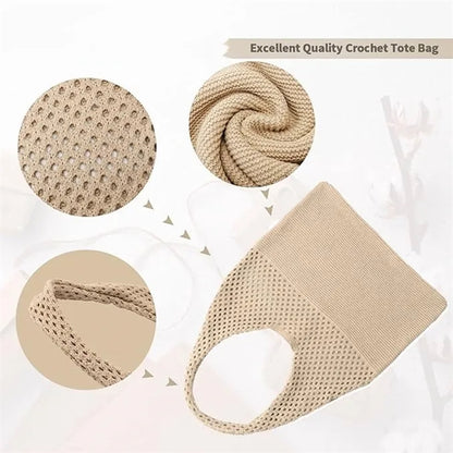 Crochet Mesh Beach Tote Bag