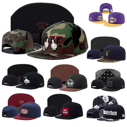 5 Pack Fashion Adjustable Comfortable Light Snapback Hat