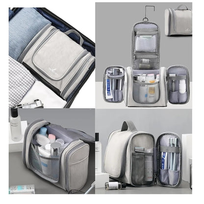 Pu Leather Hanging Travel Toiletry Bag All-Over Printing
