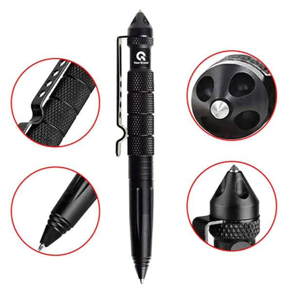 5 Pack Multifunctional Tungsten Steel Military Tactical Pen
