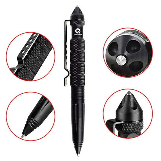 5 Pack Multifunctional Tungsten Steel Military Tactical Pen