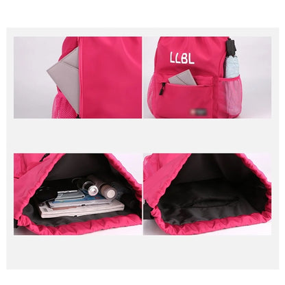 Drawstring Sports Waterproof Backpack All-Over Printing