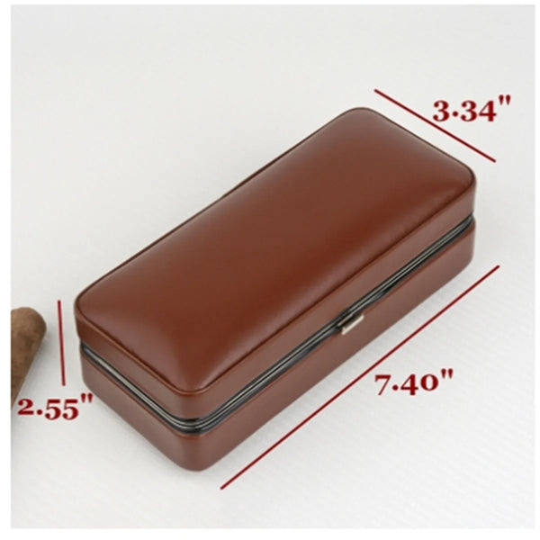 Leather portable durable Cigar box