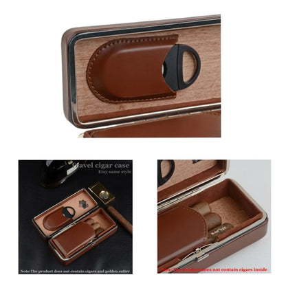 Leather portable durable Cigar box