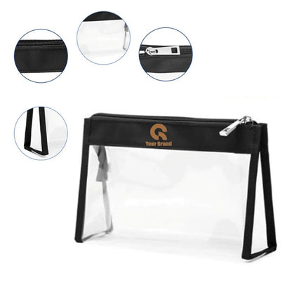 2 Pack Waterproof Durable Clear Makeup Bag