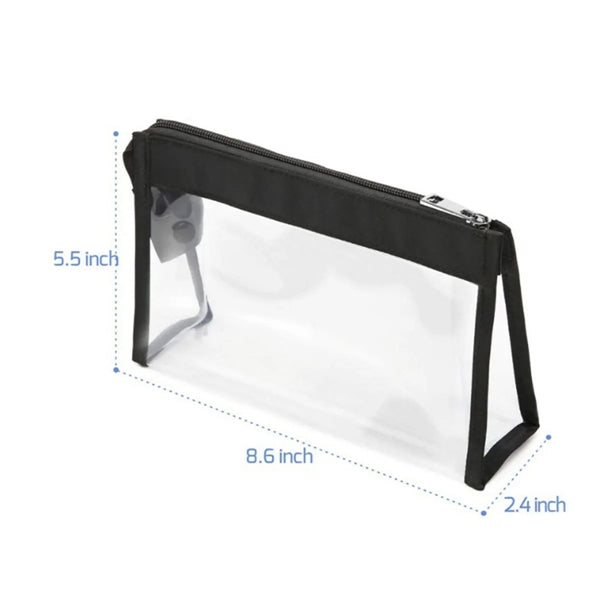 2 Pack Waterproof Durable Clear Makeup Bag