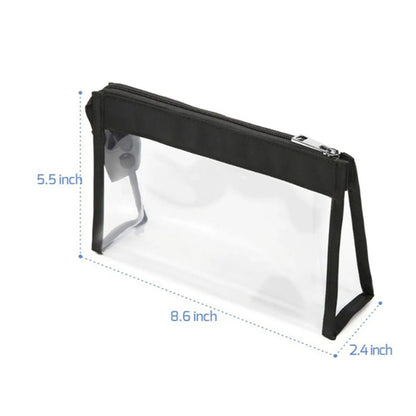 2 Pack Waterproof Durable Clear Makeup Bag