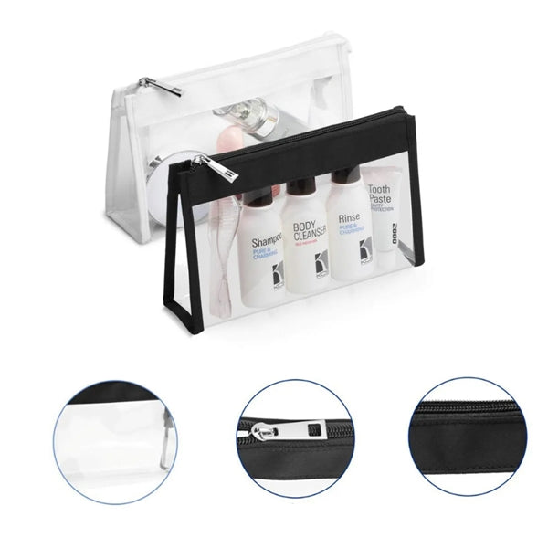 2 Pack Waterproof Durable Clear Makeup Bag