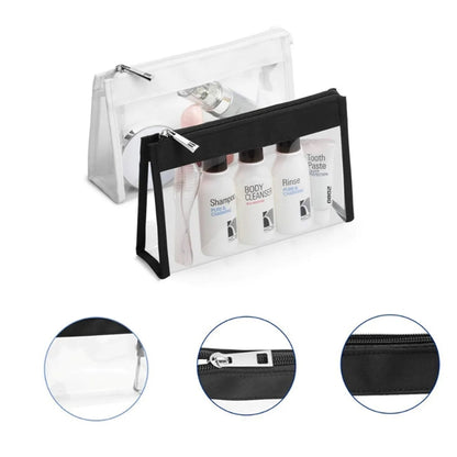 2 Pack Waterproof Durable Clear Makeup Bag