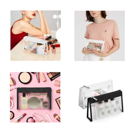 2 Pack Waterproof Durable Clear Makeup Bag