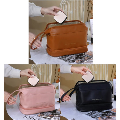 Waterproof Portable Flat Toiletry Makeup Bag Pouch