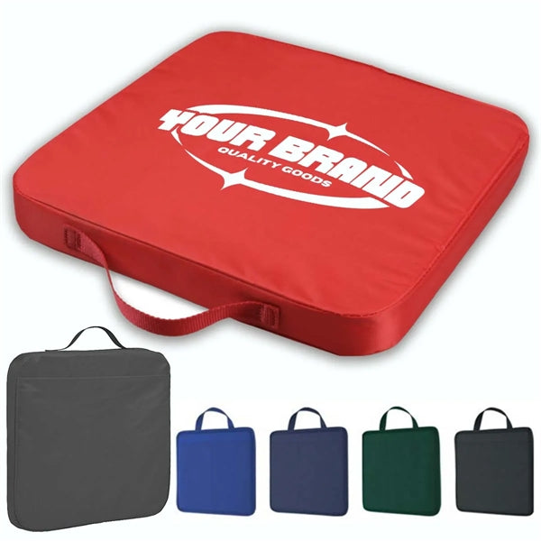 Full Bleed Custom Memory Foam Stadium Seat W/ Handle