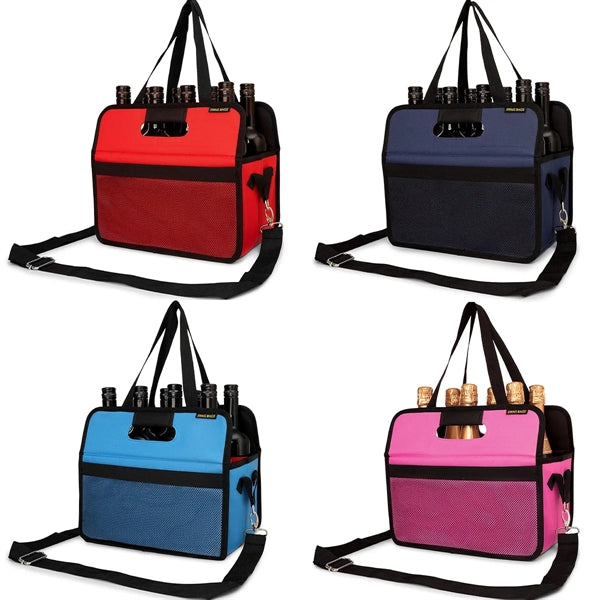 Foldable Multiuse Bottle Carrier Tote Bag