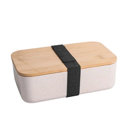 Custom Wood Bento Lunch Box Set (W/ Fork, Spoon Knife)
