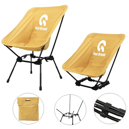 Portable Comfortable Adjustable Height Folding Camping Chair