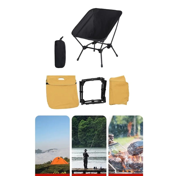 Portable Comfortable Adjustable Height Folding Camping Chair