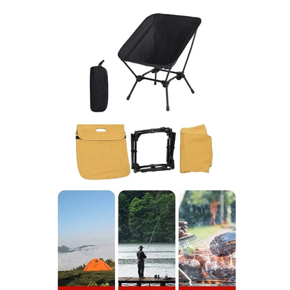 Portable Comfortable Adjustable Height Folding Camping Chair