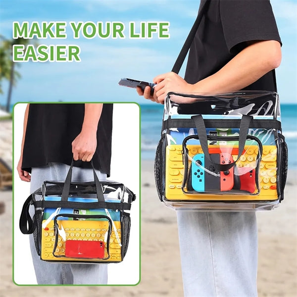 Clear Transparent Tote Bag Handbag