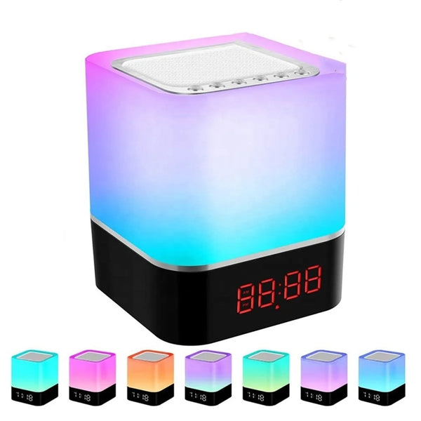 Alarm Clock Bluetooth Speaker Night Light