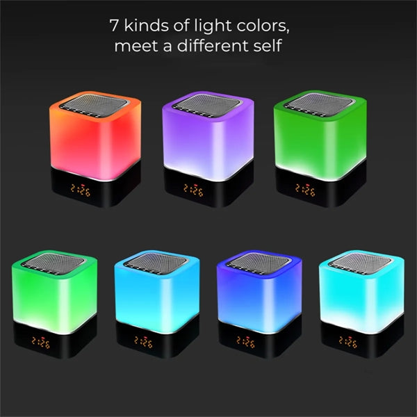Alarm Clock Bluetooth Speaker Night Light
