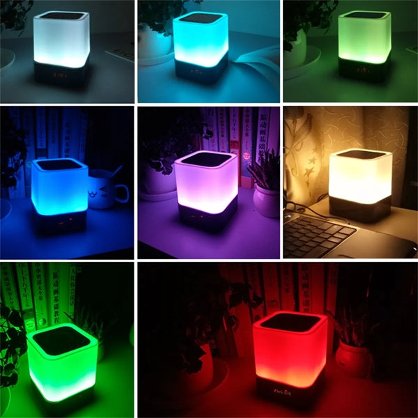 Alarm Clock Bluetooth Speaker Night Light