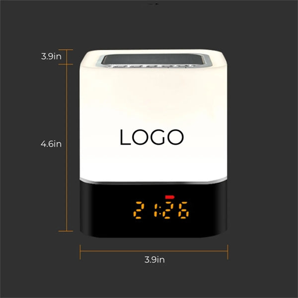 Alarm Clock Bluetooth Speaker Night Light