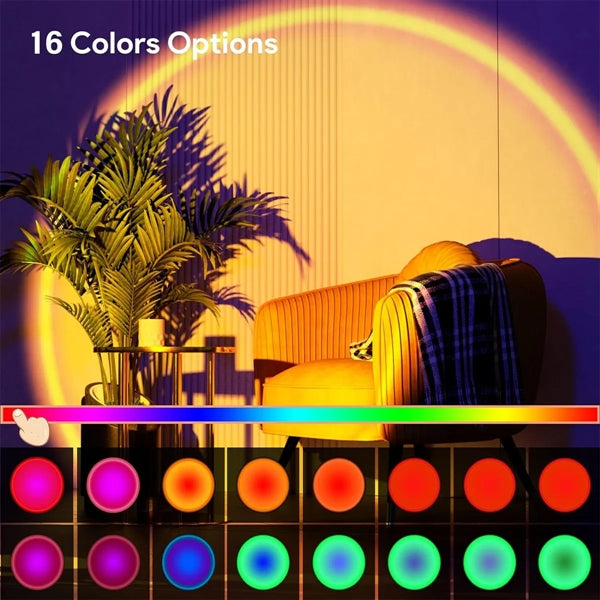 Sunset Projection Lamp with Remote 16 Colors