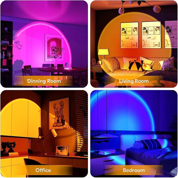 Sunset Projection Lamp with Remote 16 Colors