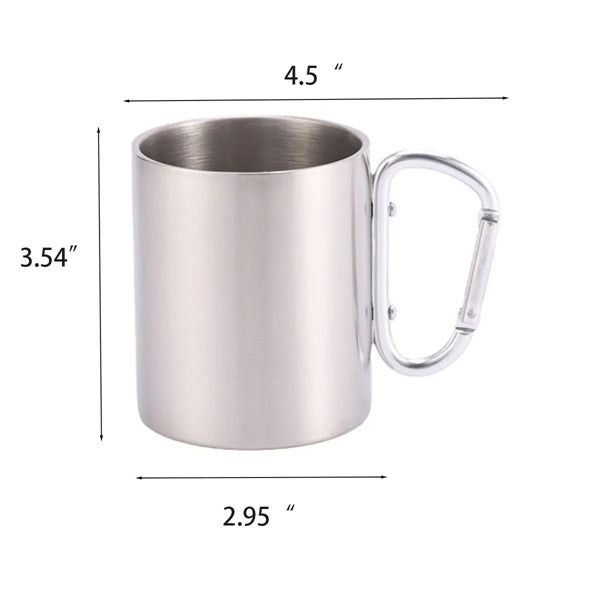 Carabiner Stainless Steel Travel Mug