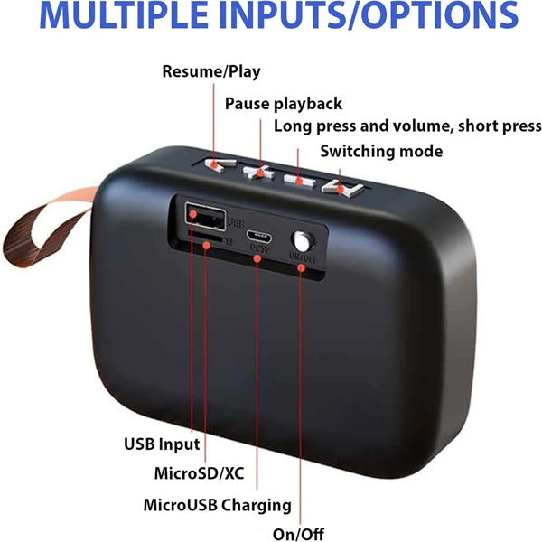 Mini Portable FM Radio Wireless Speaker