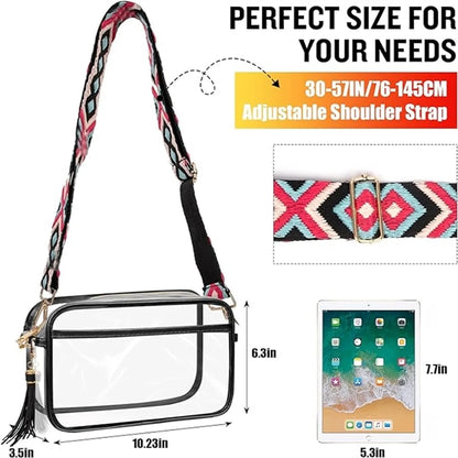 Clear Cosmetic Pouch with Adjustable Strap