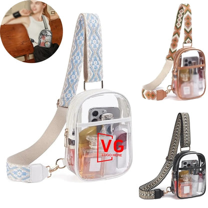 Transparent Fanny Pack with Adjustable Strap for Travel .