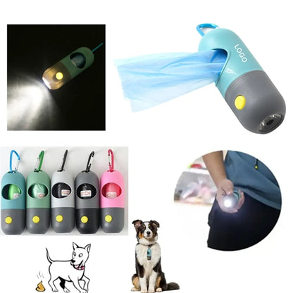 4 " x 1.6 " Poop Bag Dispenser With Flashlight