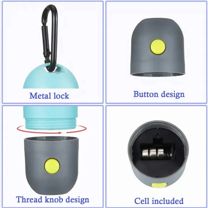 4 " x 1.6 " Poop Bag Dispenser With Flashlight