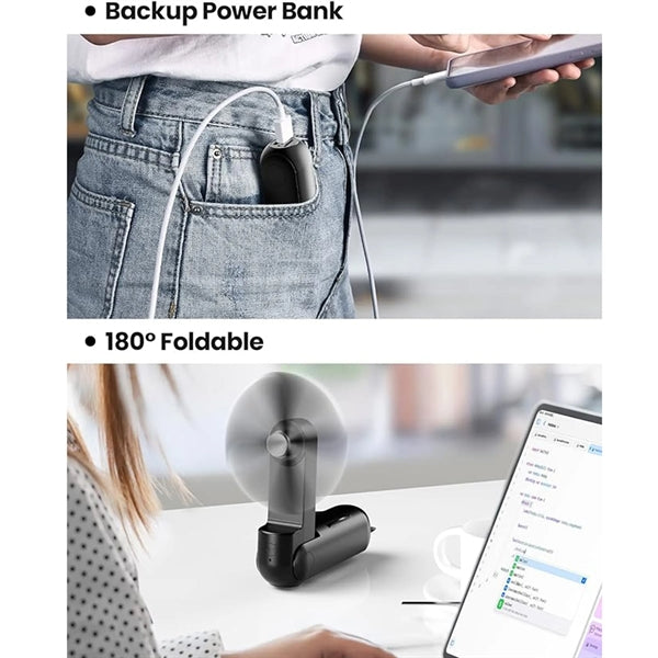 Portable Handheld Fan With Usb Rechargeable