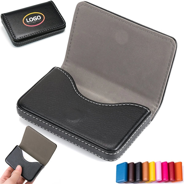 Business Name Card Holder With Magnetic Shut