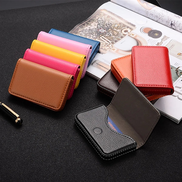 Business Name Card Holder With Magnetic Shut