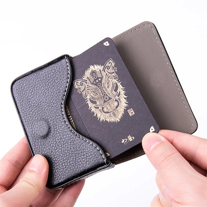 Business Name Card Holder With Magnetic Shut