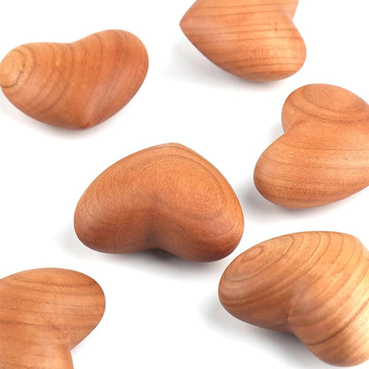 Handmade Wooden Hearts Walnut