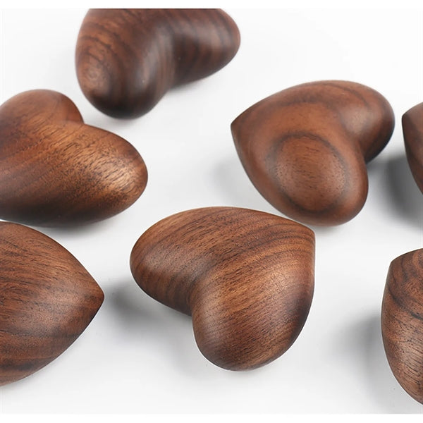 Handmade Wooden Hearts Walnut