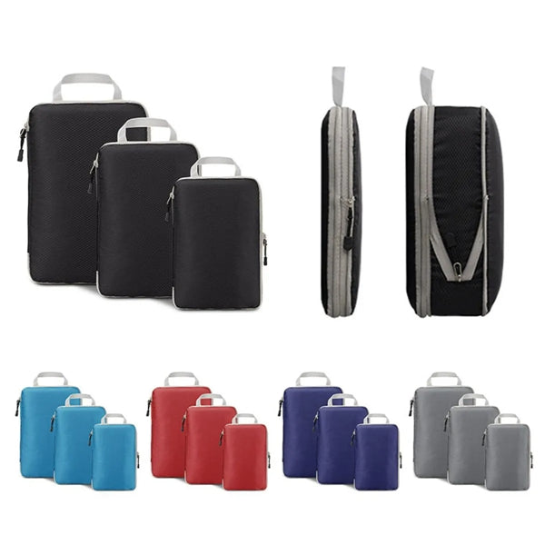 3-Piece Travel Compression Packing Cube