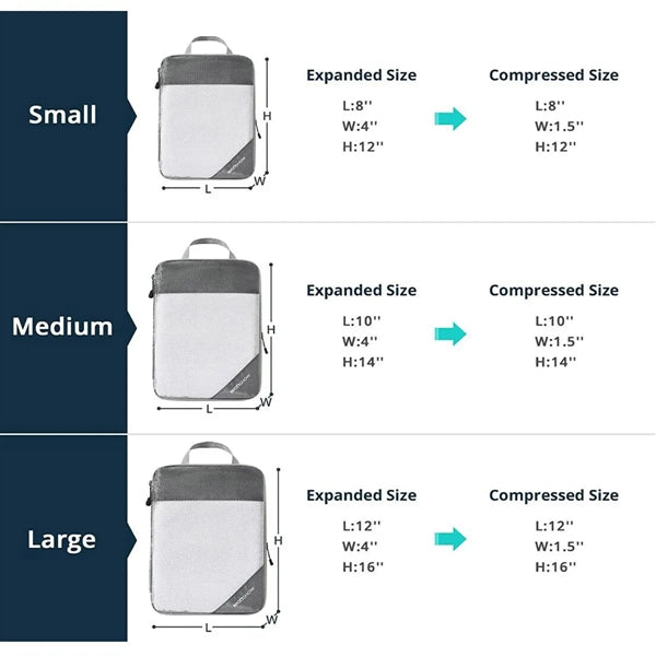 3-Piece Compression Packing Cube