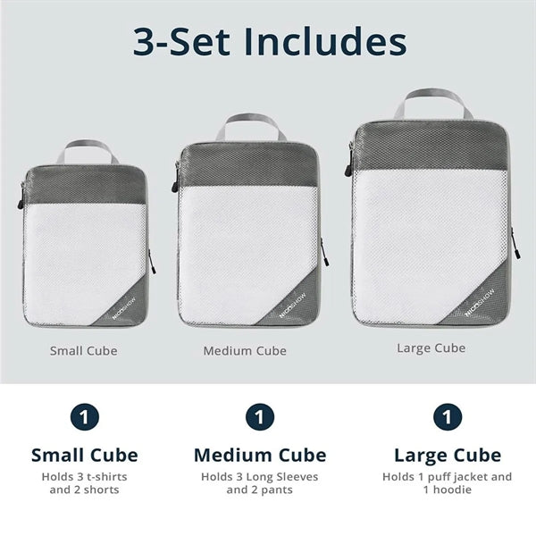 3-Piece Compression Packing Cube