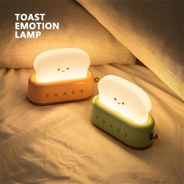 Cute Desk Decor Toaster Lamp Kawaii Night Light