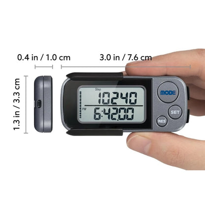 Walking 3D Pedometer with Clip and Strap