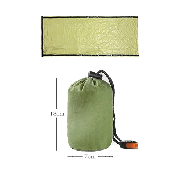 Thermal Survival Emergency Sleeping Bag with Whistle
