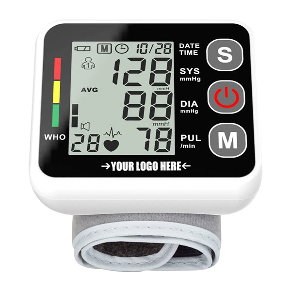 Electronic Wrist Blood Pressure Monitor with Carry Box