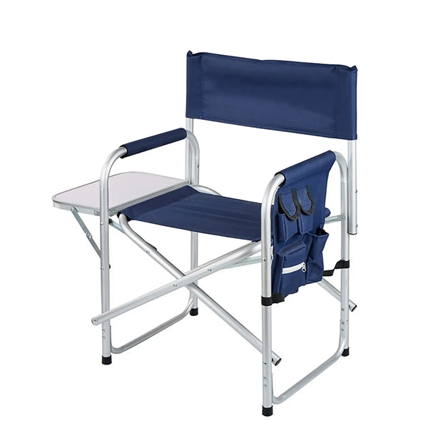 Folding Directors Camping Chair with Side Table